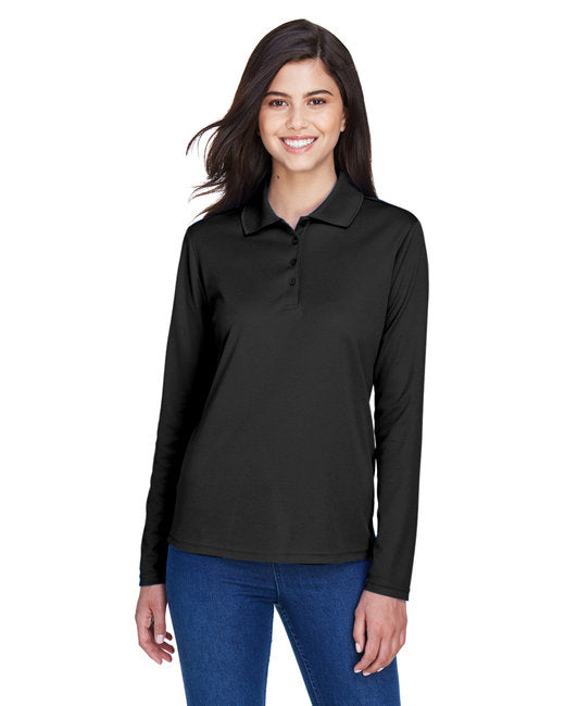 Polo piqué à manches longues Pinnacle Performance pour femme
