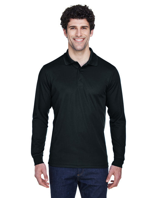 Polo piqué à manches longues Pinnacle Performance pour hommes