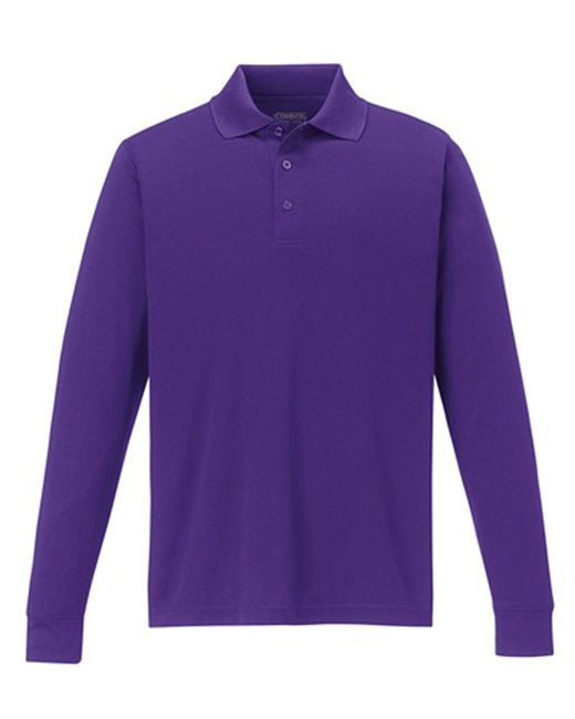 Polo piqué à manches longues Pinnacle Performance pour hommes