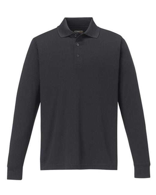 Polo piqué à manches longues Pinnacle Performance pour hommes