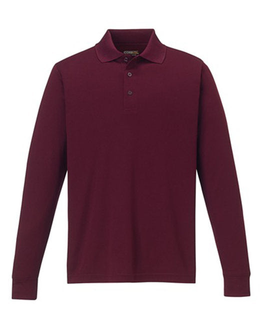 Polo piqué à manches longues Pinnacle Performance pour hommes