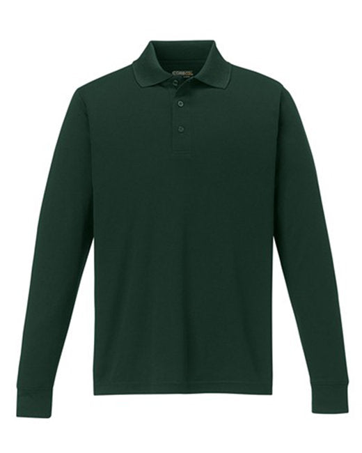 Polo piqué à manches longues Pinnacle Performance pour hommes