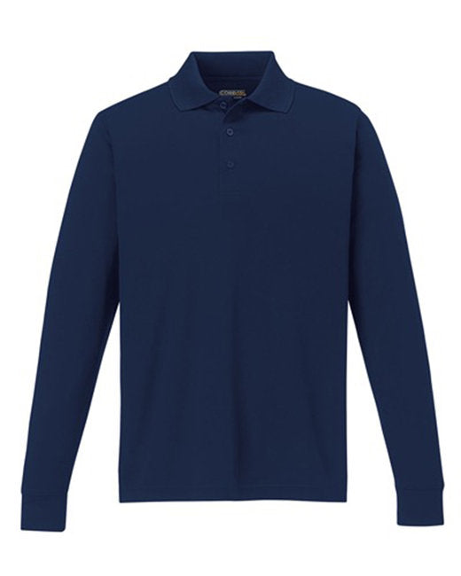 Polo piqué à manches longues Pinnacle Performance pour hommes