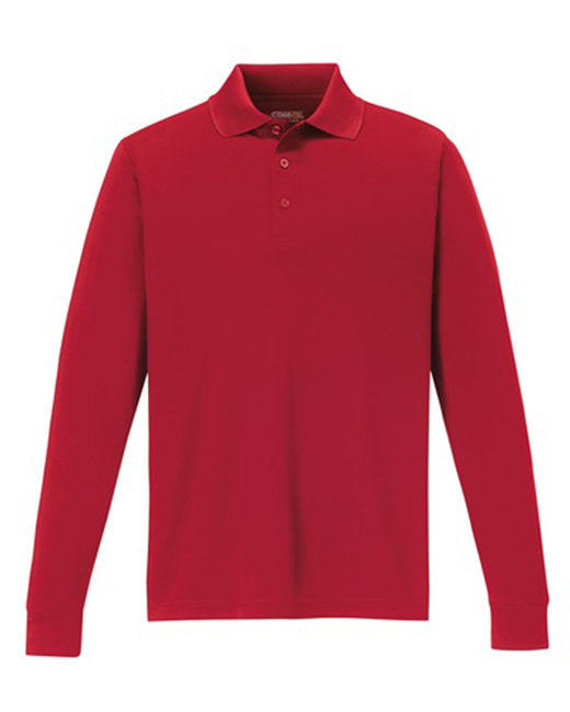 Polo piqué à manches longues Pinnacle Performance pour hommes