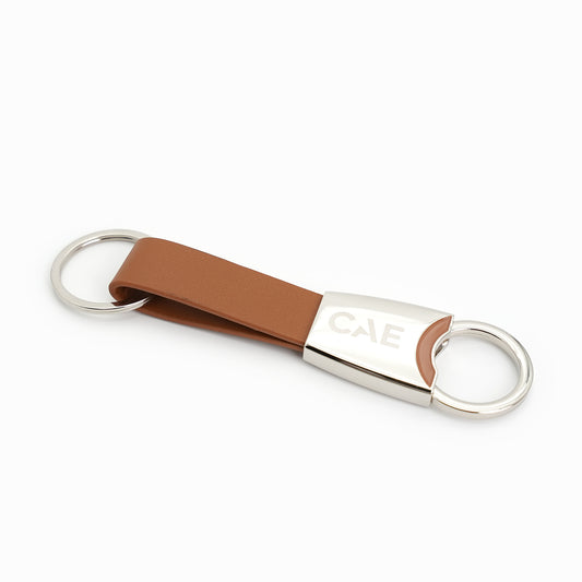 CAE Porte-clés en Cuir CAE – Noir, Bleu Marine ou Brun