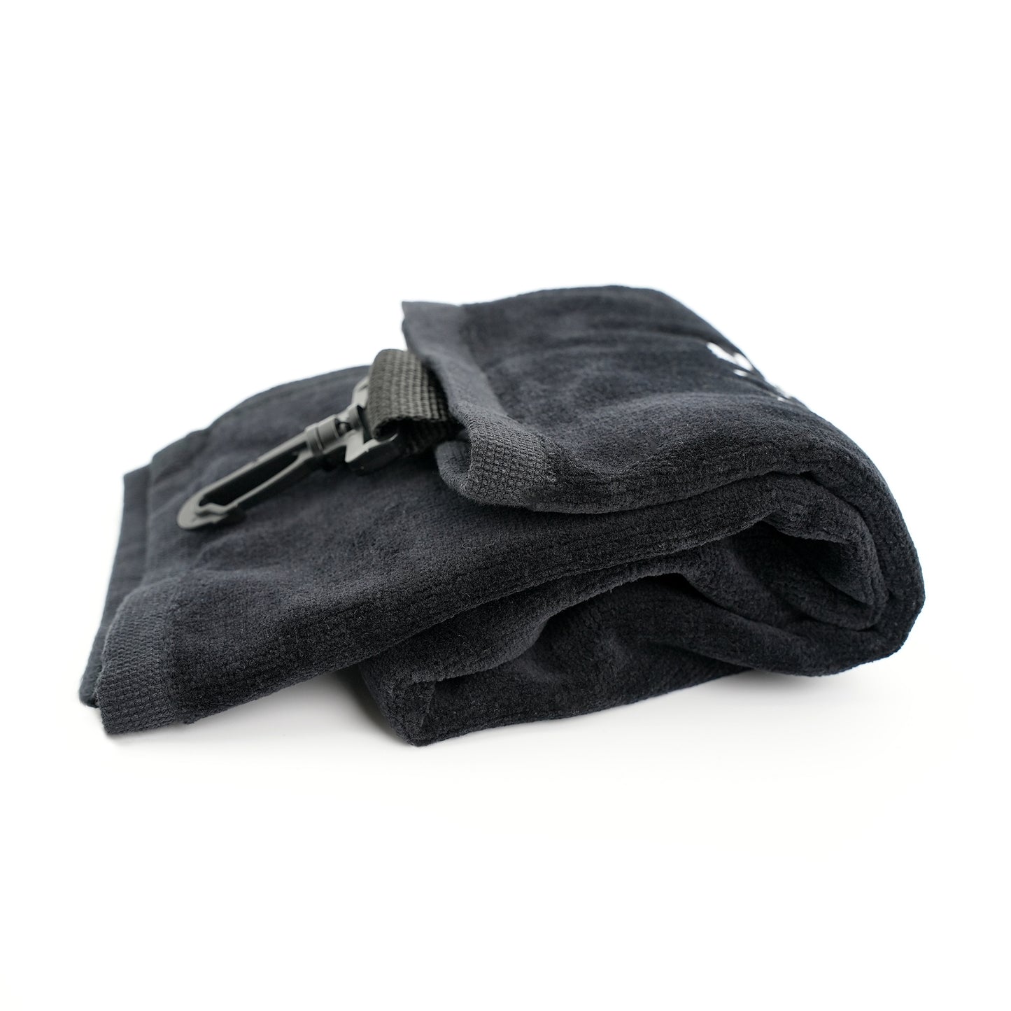 CAE Black Embroidered Golf Towel with Clip