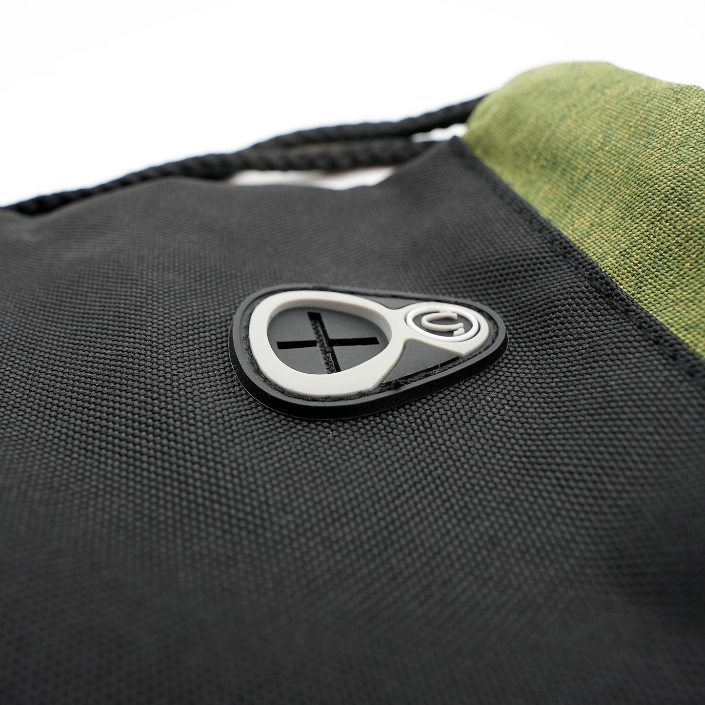 CAE Drawstring Backpack – Black & Olive