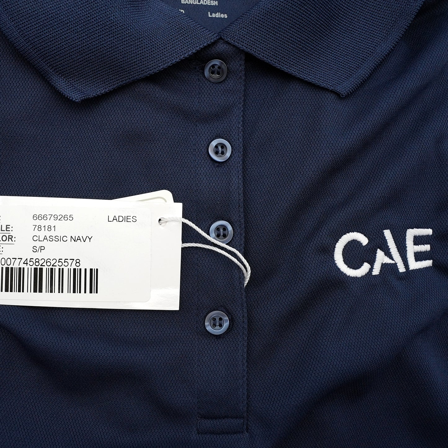 Core 365 Ladies’ Classic Navy Polo – CAE Logo