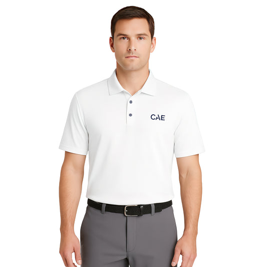 Adidas White CAE Logo Polo