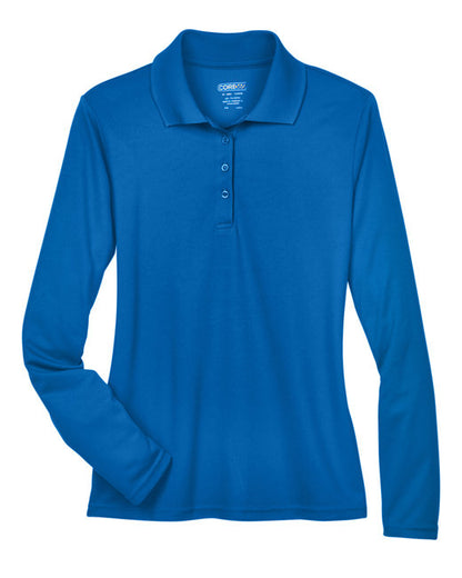 Polo piqué à manches longues Pinnacle Performance pour femme