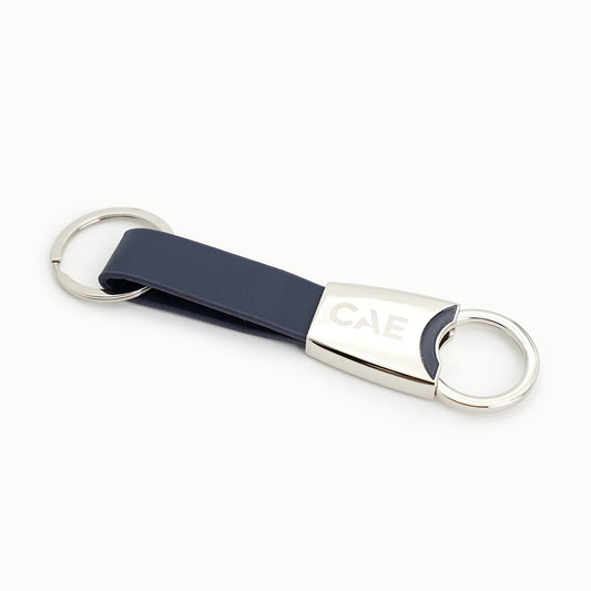 CAE Leather Loop Keychain – Black, Navy, or Brown