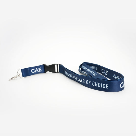 CAE Navy Lanyard – Training Partner of Choice