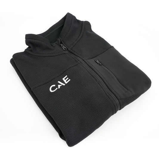 CAE Spyder Black Full-Zip Performance Jacket