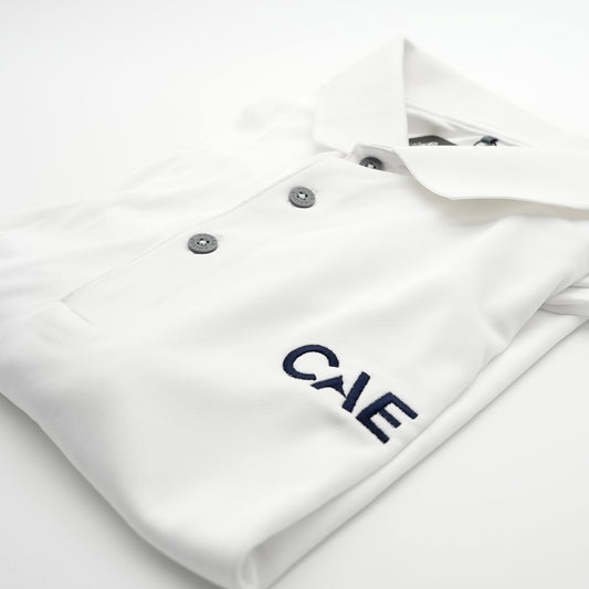 Adidas White CAE Logo Polo