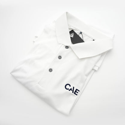 Adidas White CAE Logo Polo