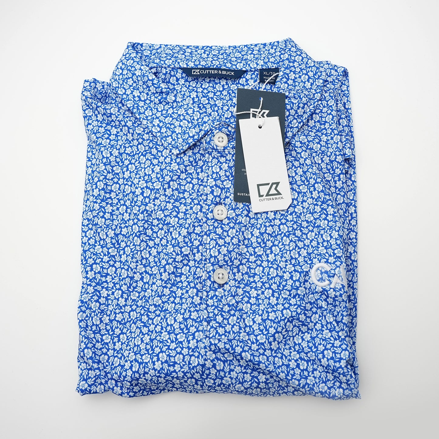 Cutter & Buck CAE Floral Polo Shirt
